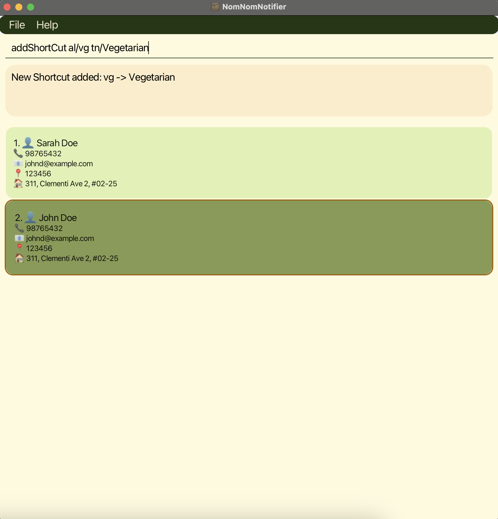 adding shortcuts