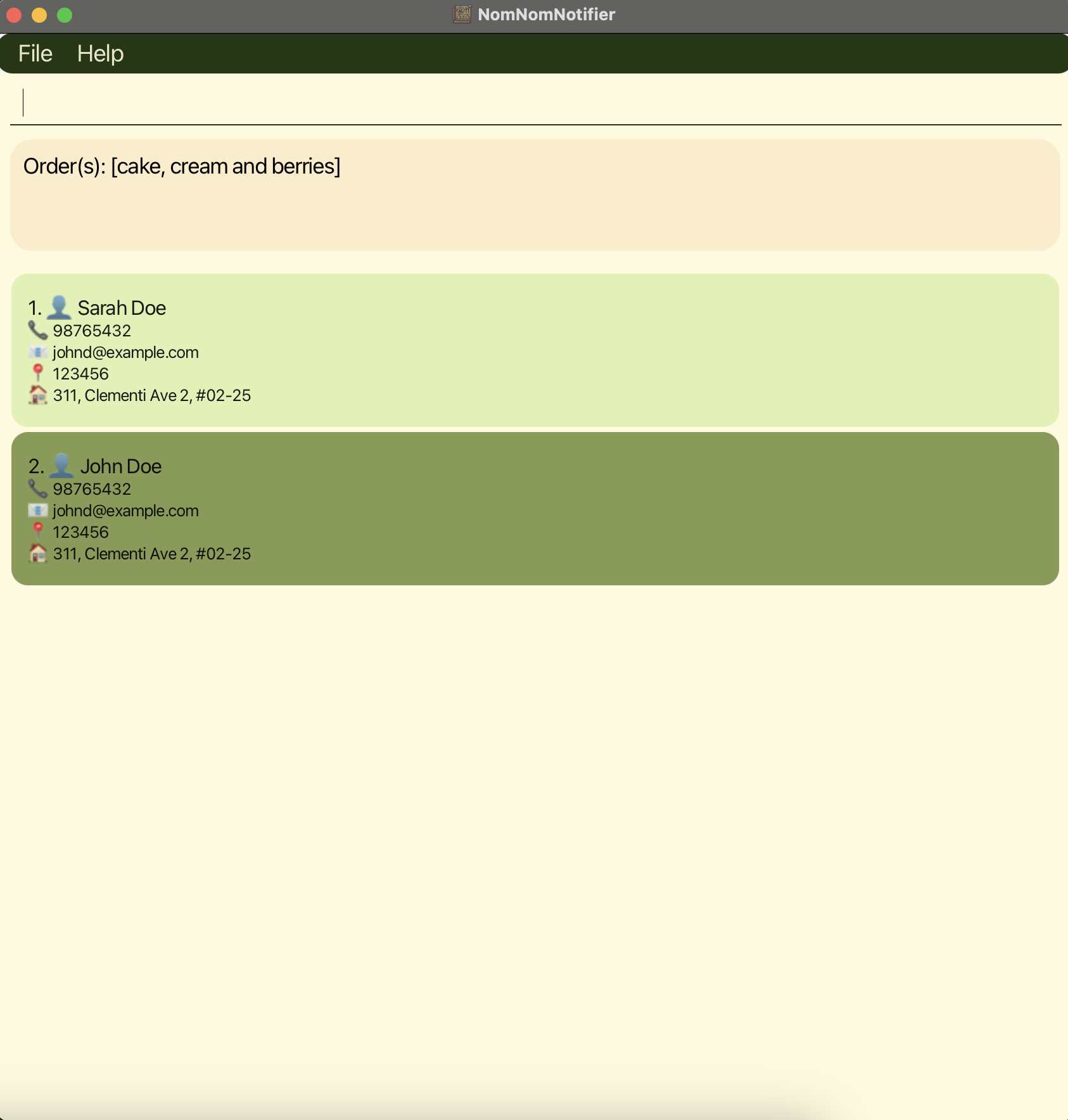 list order